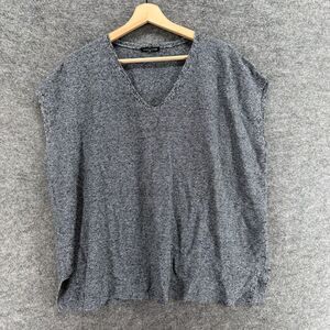 Eileen Fisher Gray V-Neck Blouse